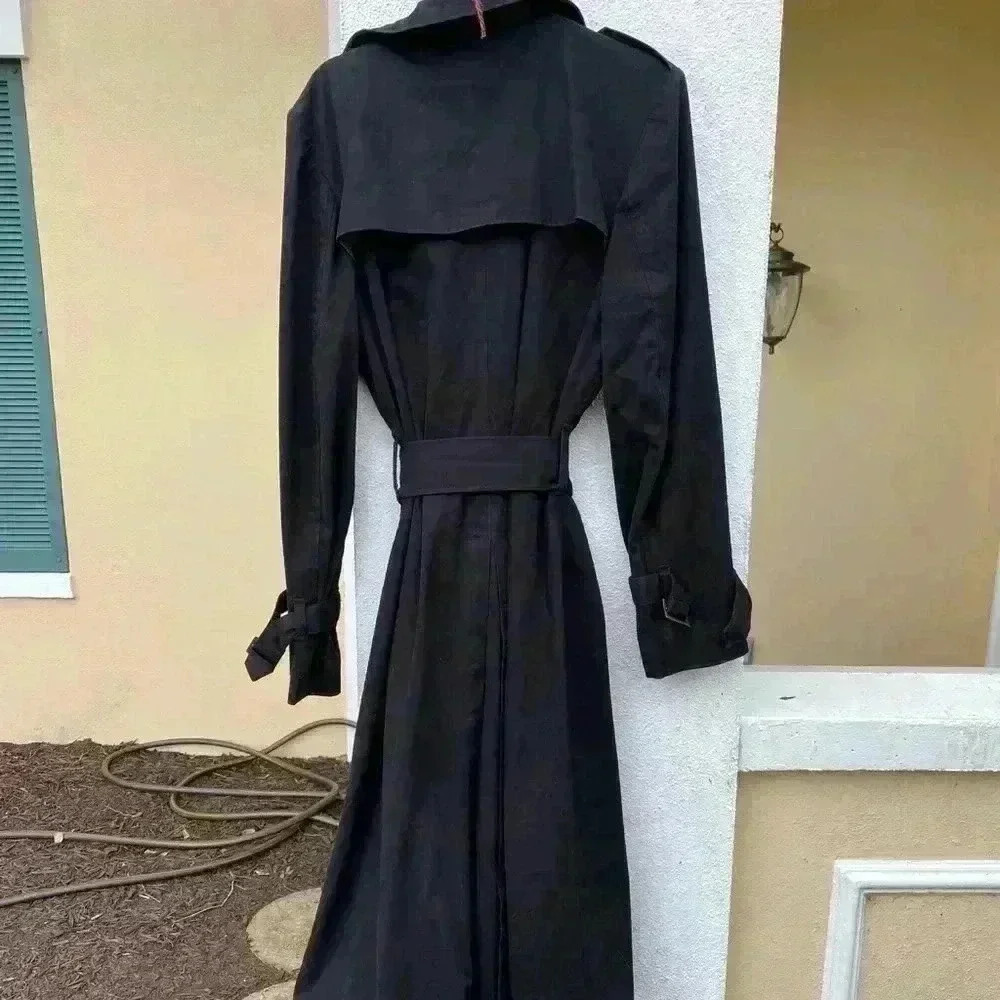 Lena Hoschek coat black 50s winter jacket L - Picture 6 of 6